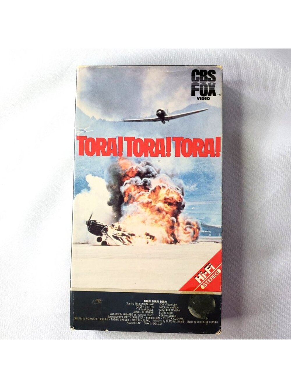 Tora! Tora! Tora! VHS Tape 1984 CBS/Fox Video Hi-Fi Stereo Rental Movie
